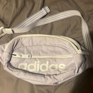 Adidas Lavender and White Fanny Pack